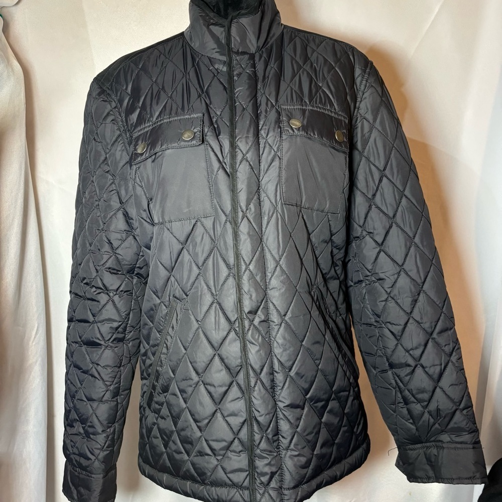 Tasso Elba Black Lightweight Shirt Jacket Size M